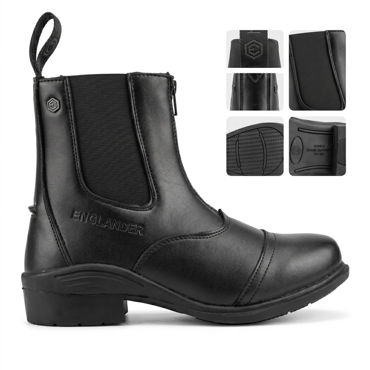 Gaia Zipped Jodhpur Boots